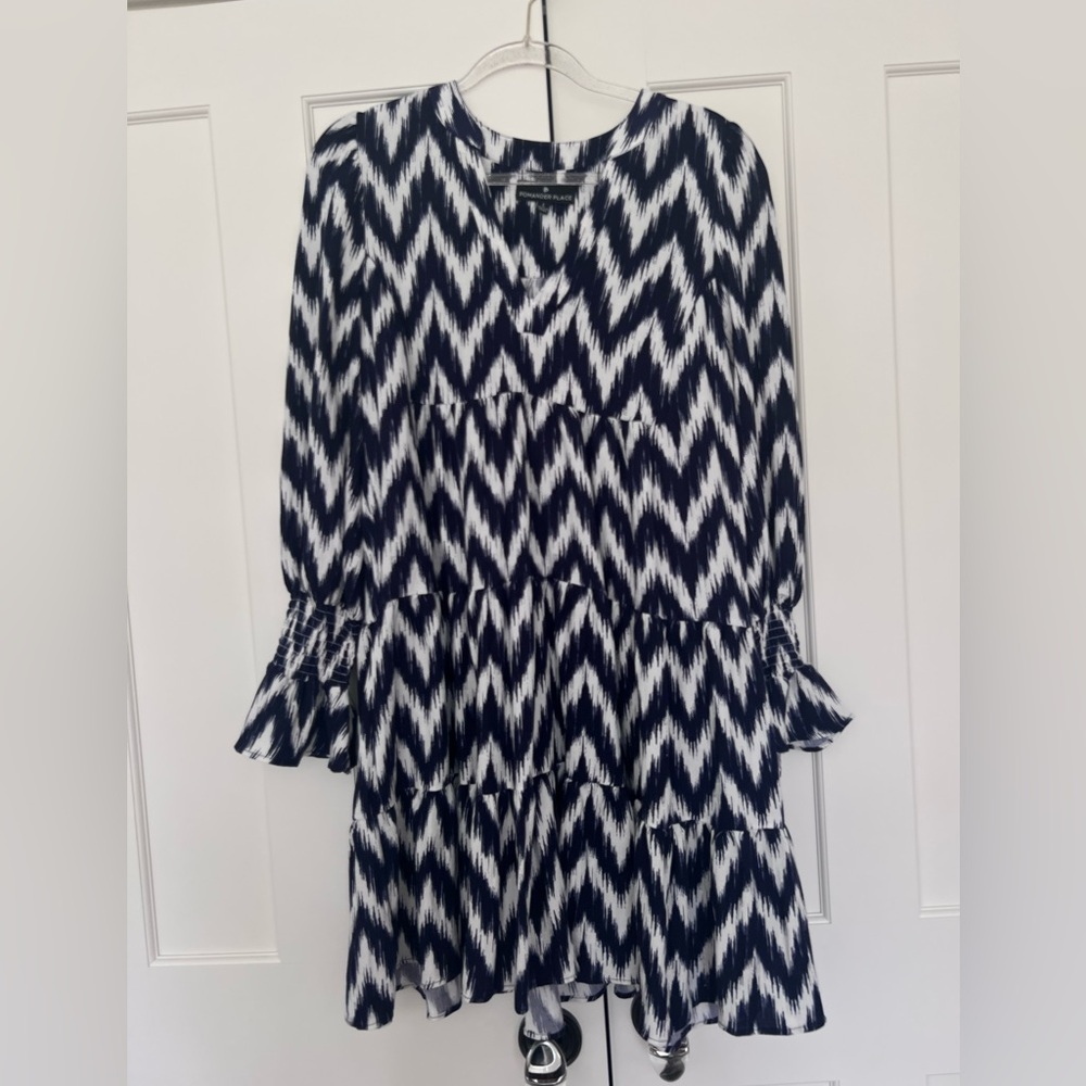 Tuckernuck Pomander Place Navy and White Dress